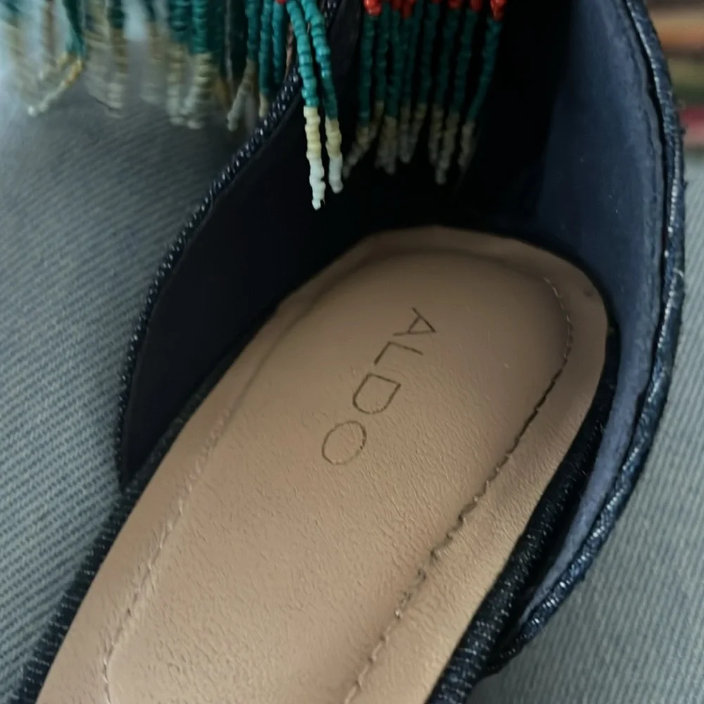 Aldo fringe beaded heels - Picture 5 of 6